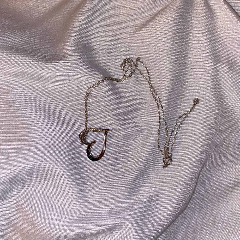Zales Tilted Heart Necklace